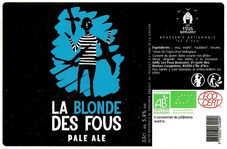 Etiquette BRASSERIE LES FOUS BRASSANT 04