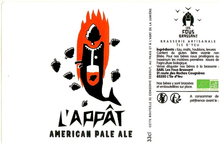 Etiquette BRASSERIE LES FOUS BRASSANT 14