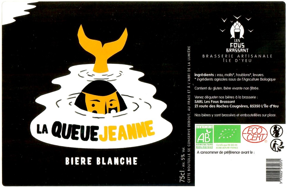 Etiquette BRASSERIE LES FOUS BRASSANT 26