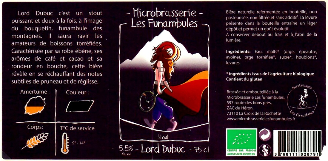 Etiquette BRASSERIE LES FUNAMBULES 11