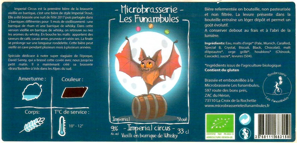 Etiquette BRASSERIE LES FUNAMBULES 12