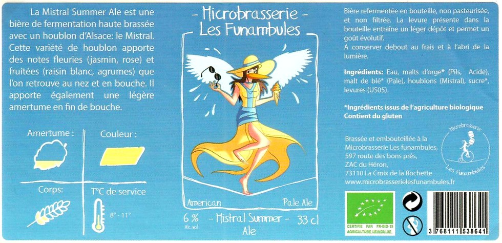 Etiquette BRASSERIE LES FUNAMBULES 17