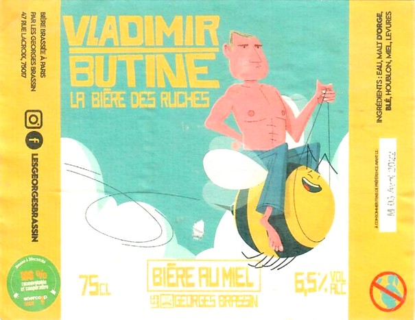 Etiquette BRASSERIE LES GEORGES BRASSIN 01