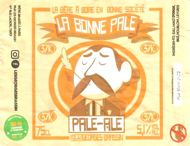 Etiquette BRASSERIE LES GEORGES BRASSIN 03