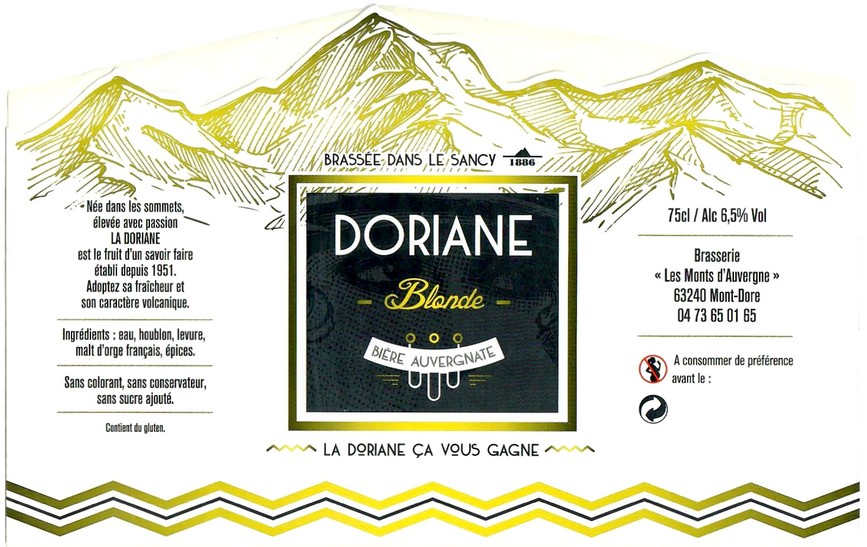 Etiquette BRASSERIE LES MONTS D'AUVERGNE 13