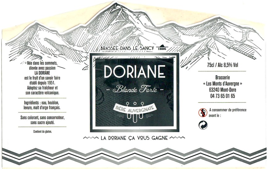 Etiquette BRASSERIE LES MONTS D'AUVERGNE 14