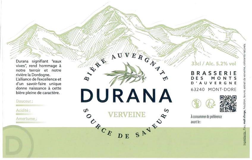 Etiquette BRASSERIE LES MONTS D'AUVERGNE 16