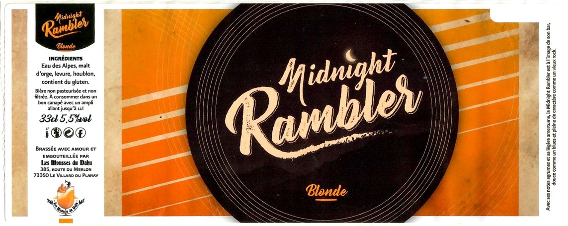 Etiquette BRASSERIE LES MOUSSES DU DAHU 05