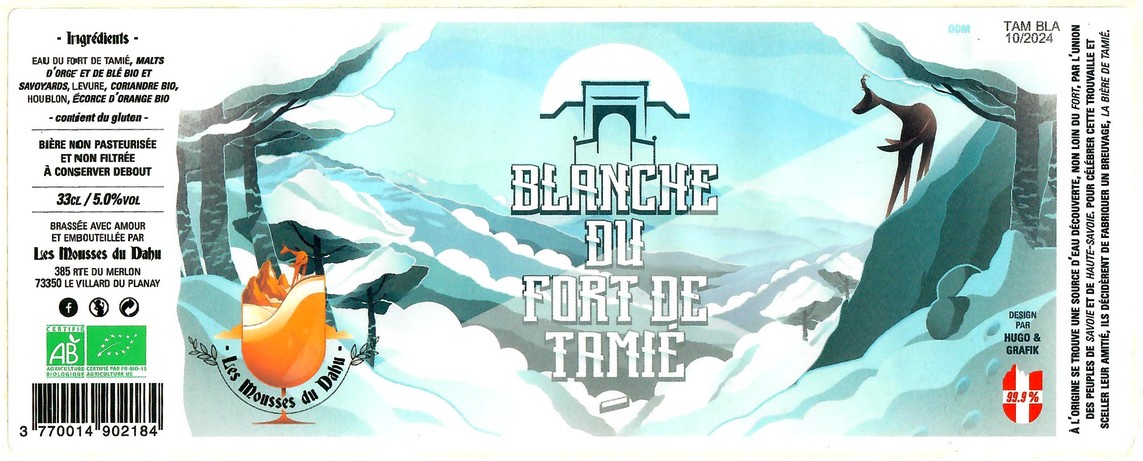 Etiquette BRASSERIE LES MOUSSES DU DAHU 06