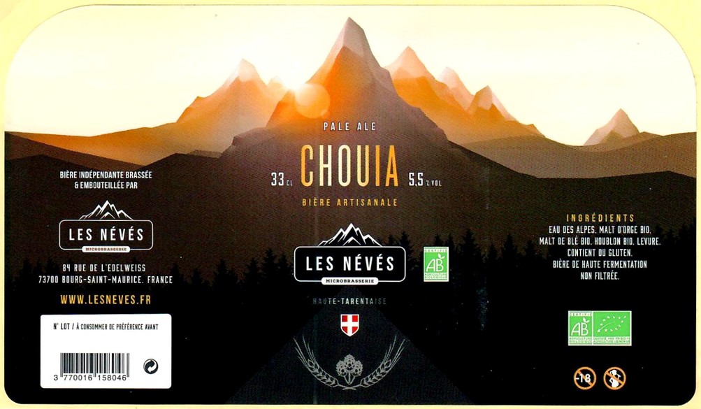 Etiquette BRASSERIE LES NEVES 02