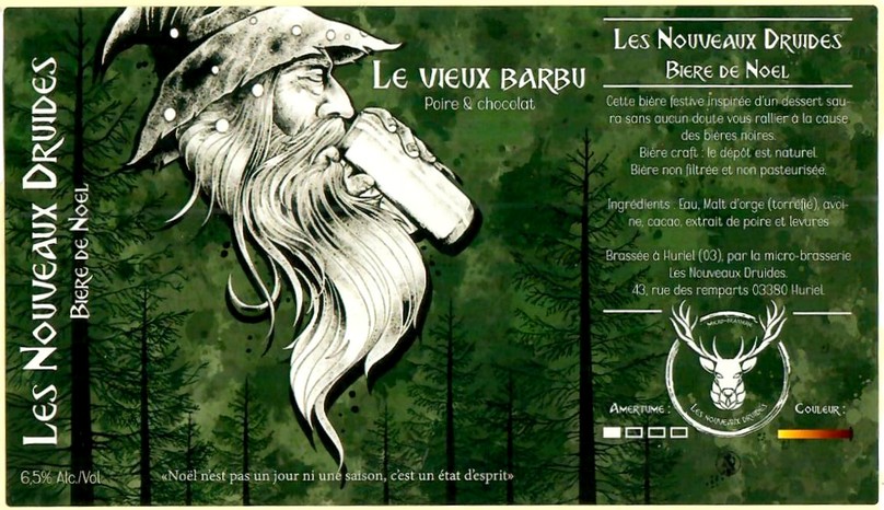 Etiquette BRASSERIE LES NOUVEAUX DRUIDES 01