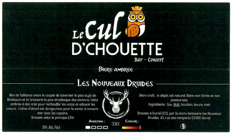 Etiquette BRASSERIE LES NOUVEAUX DRUIDES 02
