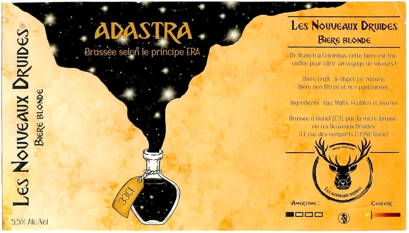 Etiquette BRASSERIE LES NOUVEAUX DRUIDES 08