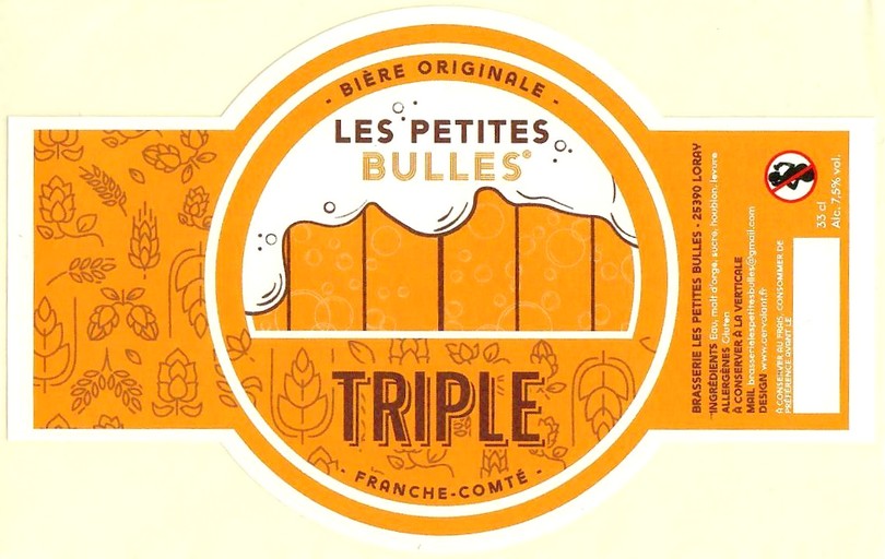 Etiquette BRASSERIE LES PETITES BULLES 02