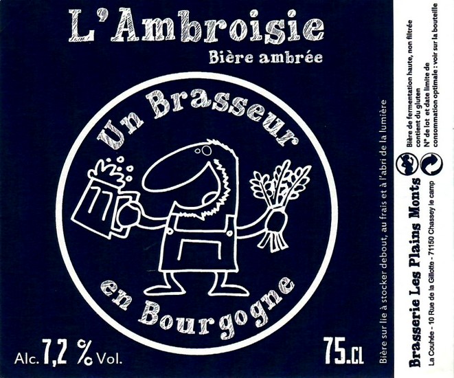 Etiquette BRASSERIE LES PLAINS MONTS 02