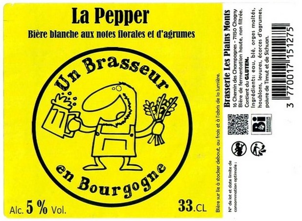 Etiquette BRASSERIE LES PLAINS MONTS 16