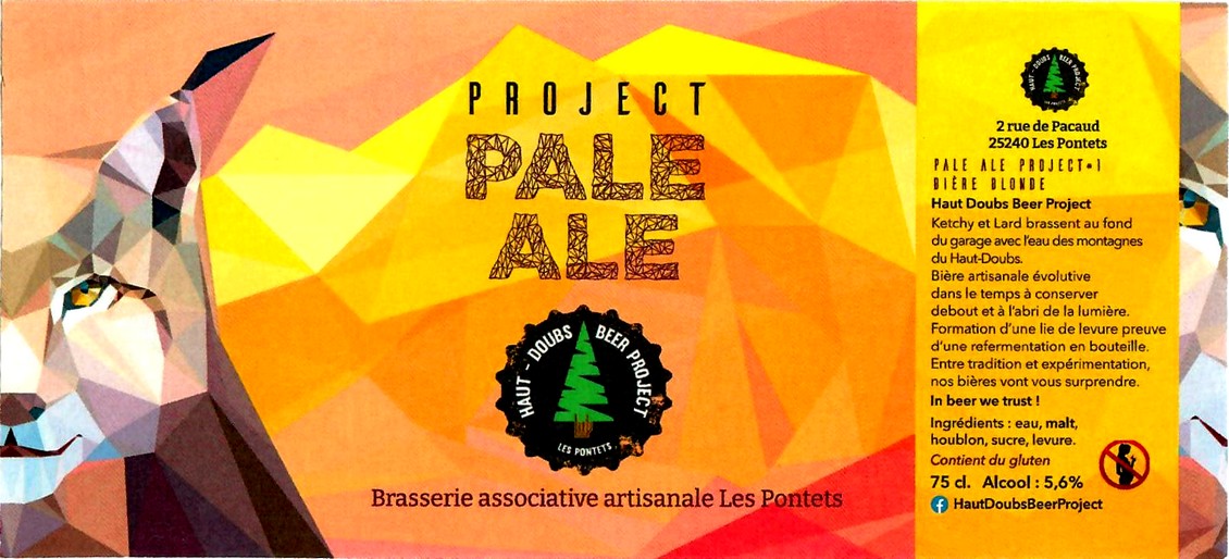 etiquette BRASSERIE HAUT DOUBS BEER PROJECT 01