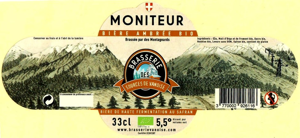 Etiquette BRASSERIE LES SOURCES DE LA VANOISE 11