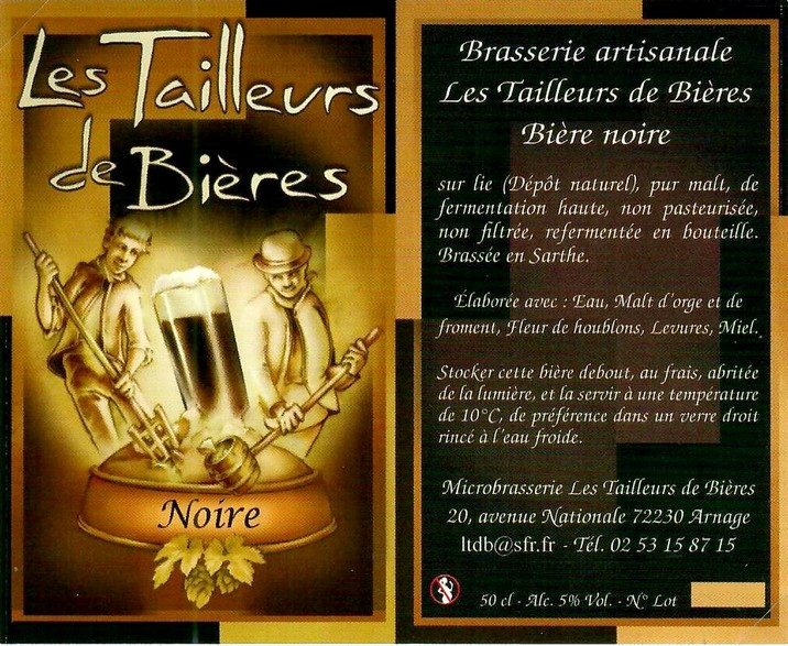 Etiquette BRASSERIE LES TAILLEURS DE BIERES 03
