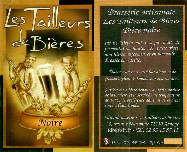 Etiquette BRASSERIE LES TAILLEURS DE BIERES 04
