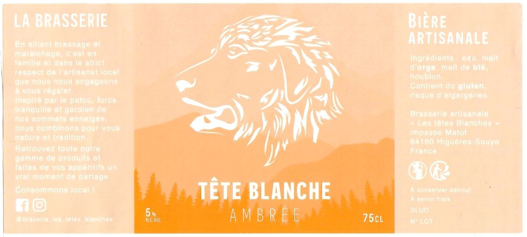 Etiquette BRASSERIE LES TETES BLANCHES 02