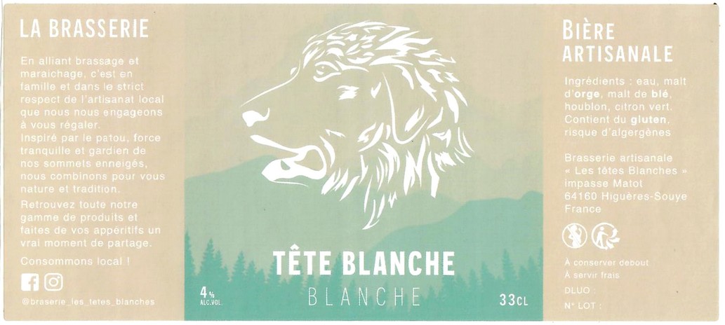 Etiquette BRASSERIE LES TETES BLANCHES 03