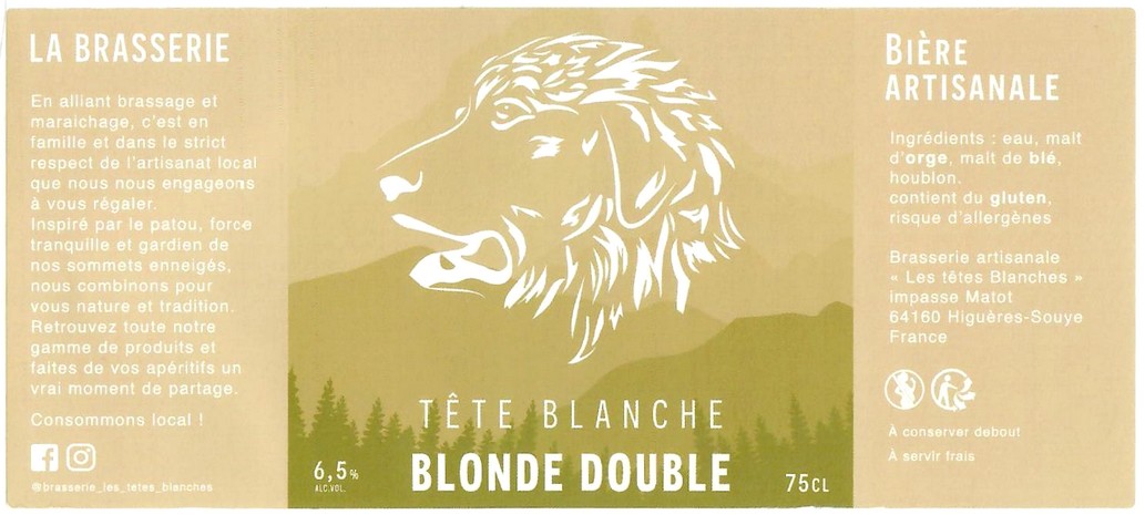 Etiquette BRASSERIE LES TETES BLANCHES 05
