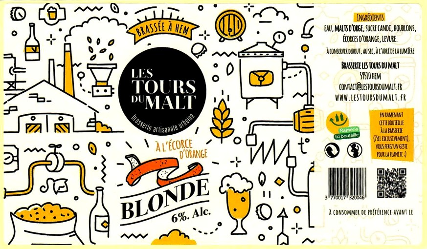 etiquette BRASSERIE LES TOURS DU MALT 06