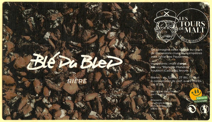Etiquette BRASSERIE LES TOURS DU MALT 12