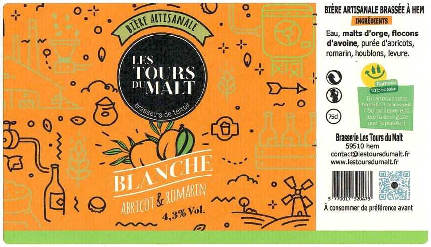 Etiquette BRASSERIE LES TOURS DU MALT 14