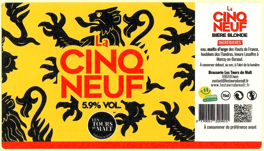 Etiquette BRASSERIE LES TOURS DU MALT 17