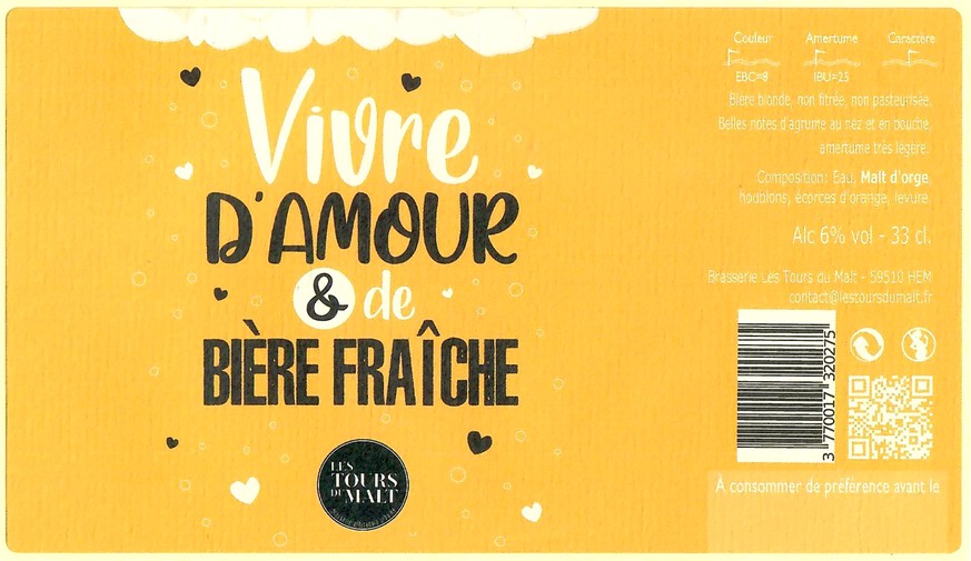 Etiquette BRASSERIE LES TOURS DU MALT 18