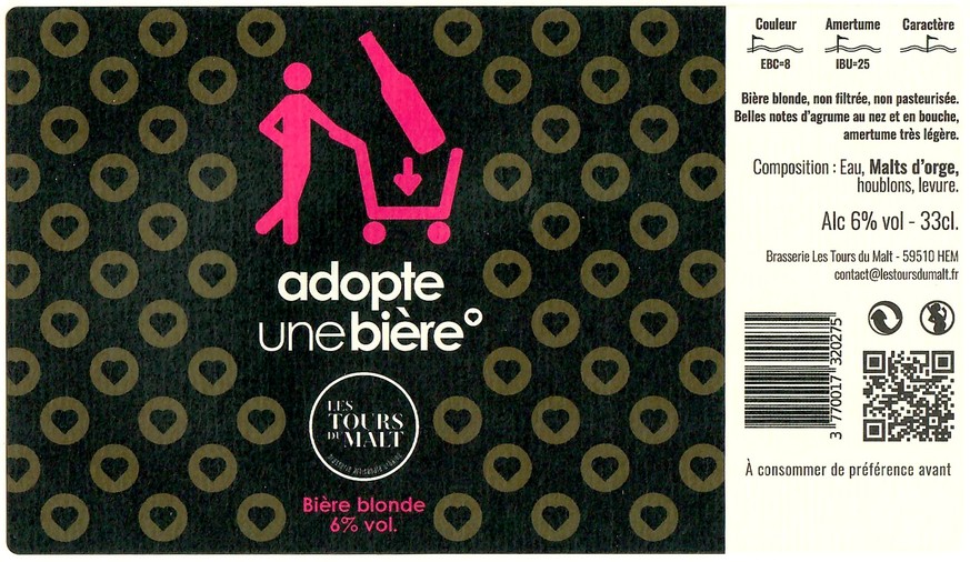 Etiquette BRASSERIE LES TOURS DU MALT 19