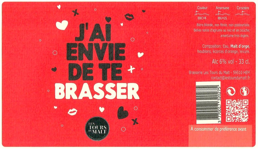 Etiquette BRASSERIE LES TOURS DU MALT 20