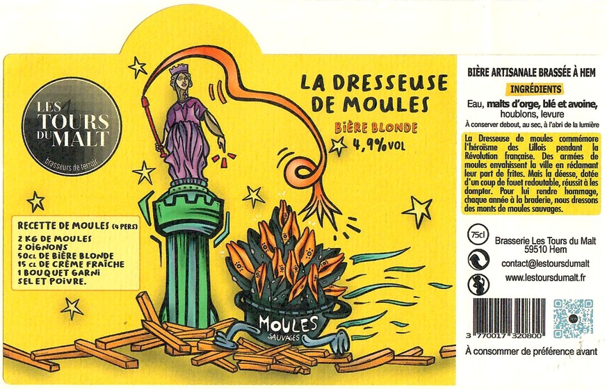 Etiquette BRASSERIE LES TOURS DU MALT 21