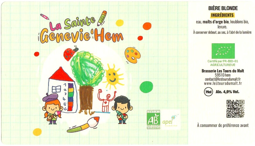 Etiquette BRASSERIE LES TOURS DU MALT 26