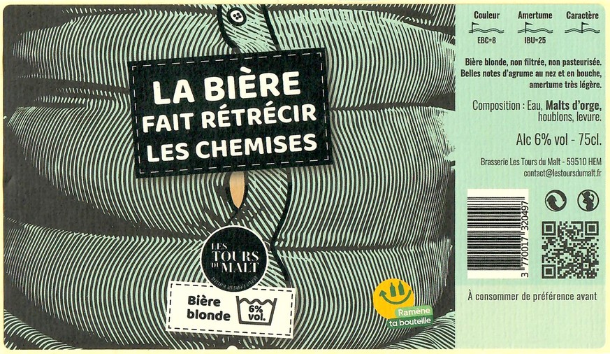 Etiquette BRASSERIE LES TOURS DU MALT 27