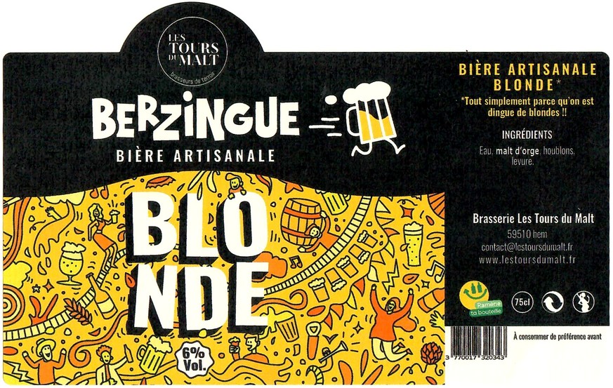 Etiquette BRASSERIE LES TOURS DU MALT 29