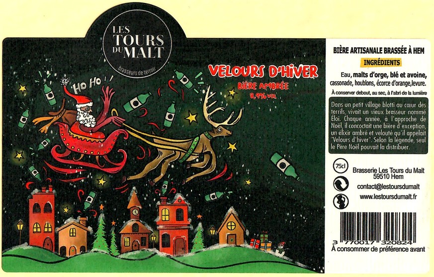 Etiquette BRASSERIE LES TOURS DU MALT 30