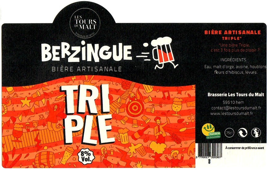 Etiquette BRASSERIE LES TOURS DU MALT 31