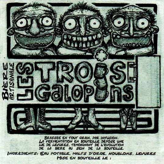 etiquette BRASSERIE LES 3 GALOPINS 01