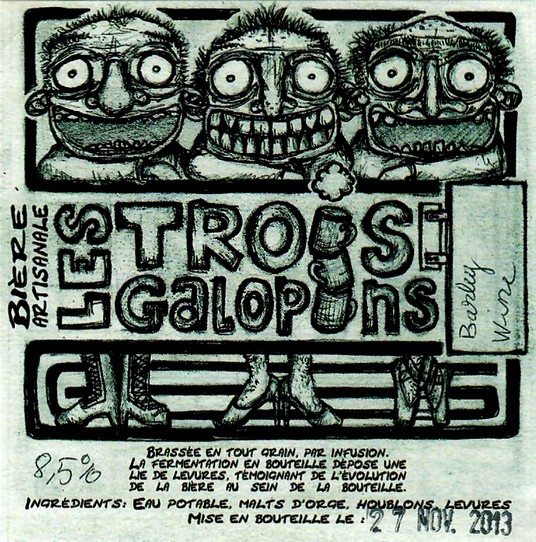 etiquette BRASSERIE LES 3 GALOPINS 02