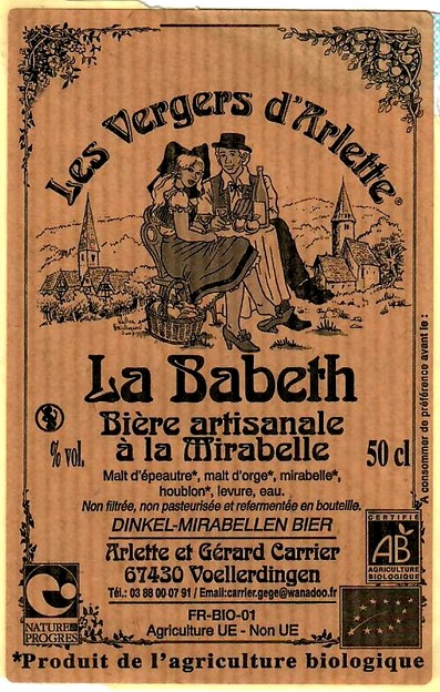 etiquette BRASSERIE LES VERGERS D'ARLETTE 05