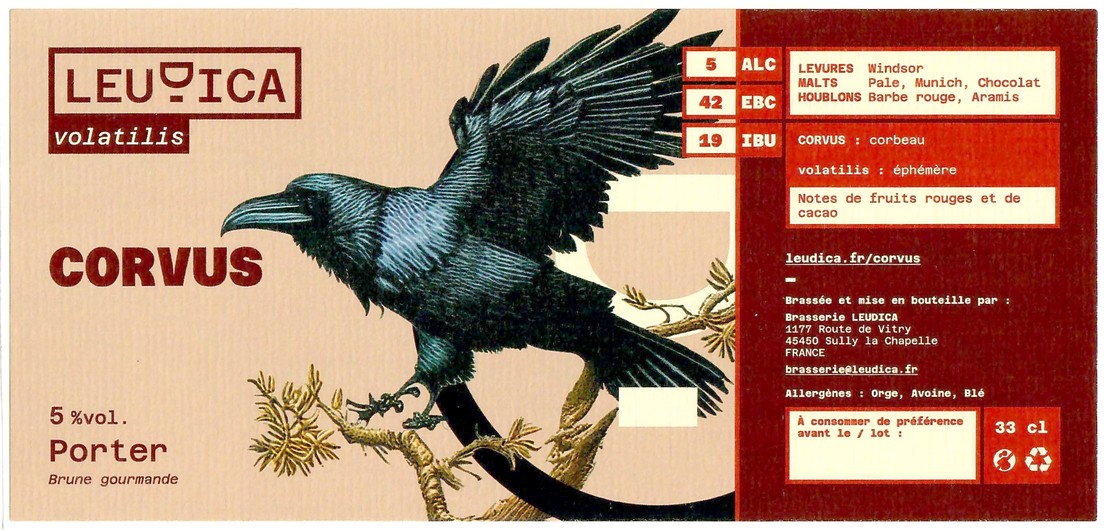 Etiquette BRASSERIE LEUDICA 01