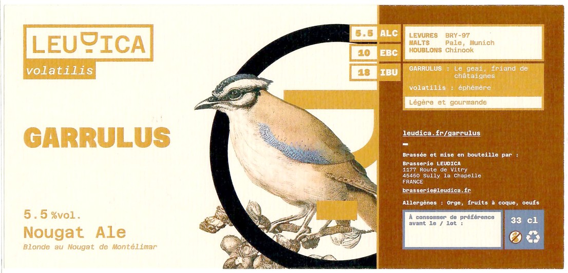 Etiquette BRASSERIE LEUDICA 02