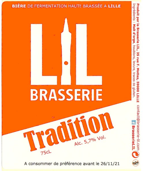 Etiquette BRASSERIE LIL 14