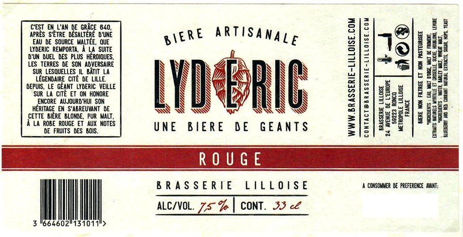 etiquette BRASSERIE LILLOISE 03