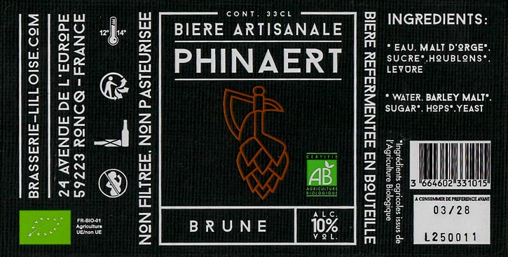 Etiquette BRASSERIE LILLOISE 19