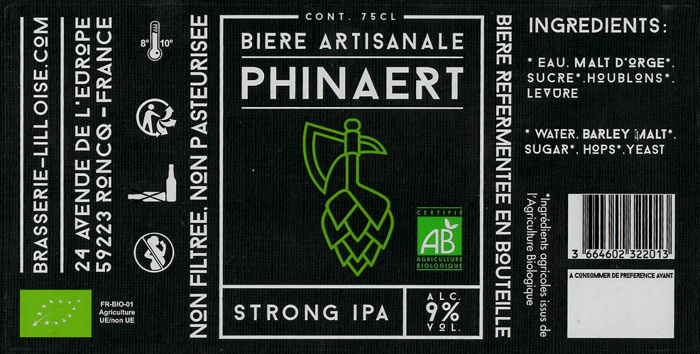 Etiquette BRASSERIE LILLOISE 23