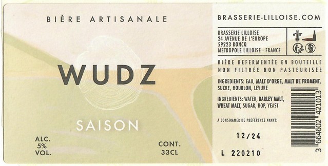 Etiquette BRASSERIE LILLOISE 32